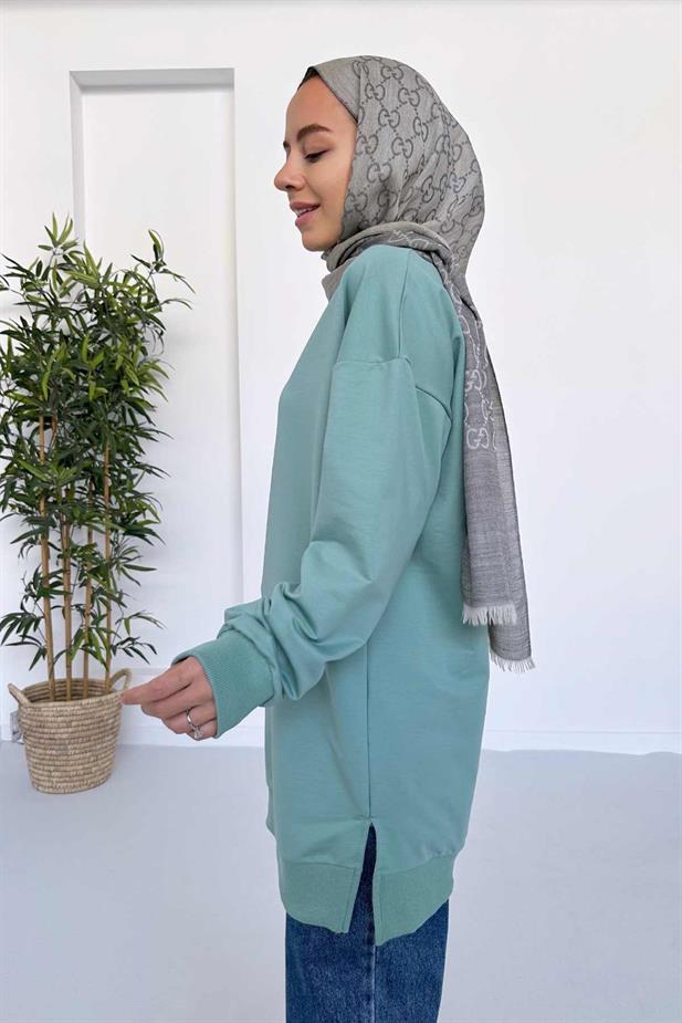 Basic Sweatshirt - Yeşil