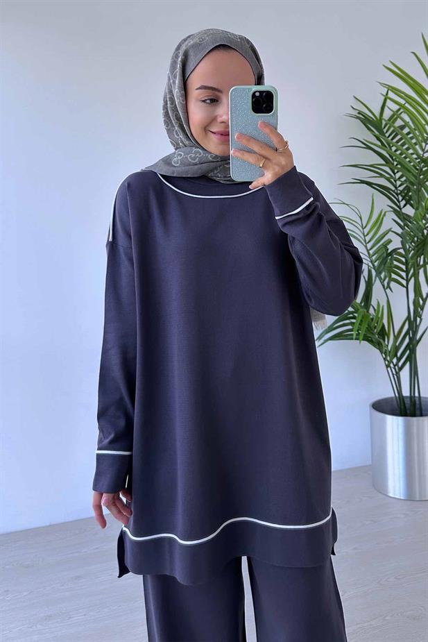 Biye Detay Merserize Takım - Füme