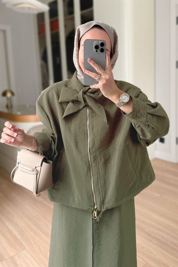 Ceketli Elbise Takım - Haki