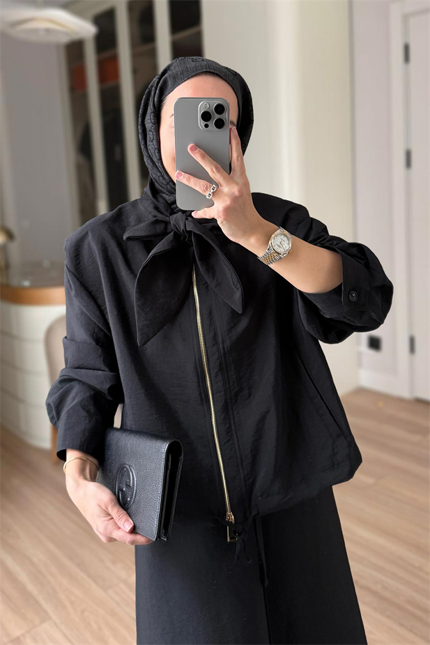 Ceketli Elbise Takım - Siyah