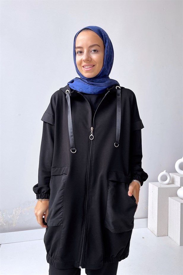 Cep Detay Takım - Siyah