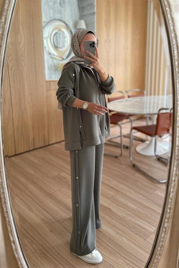 Çıtçıt Detay Salaş Modal Takım - Haki