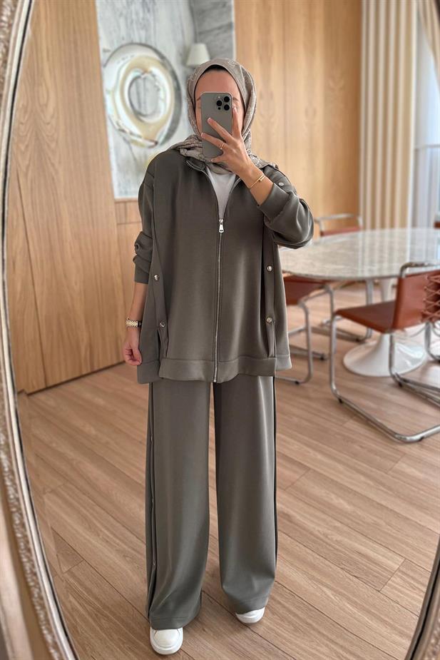 Çıtçıt Detay Salaş Modal Takım - Haki