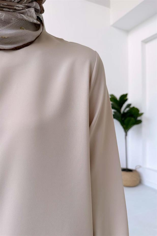 Etek Ucu Zincir Takım - Bej