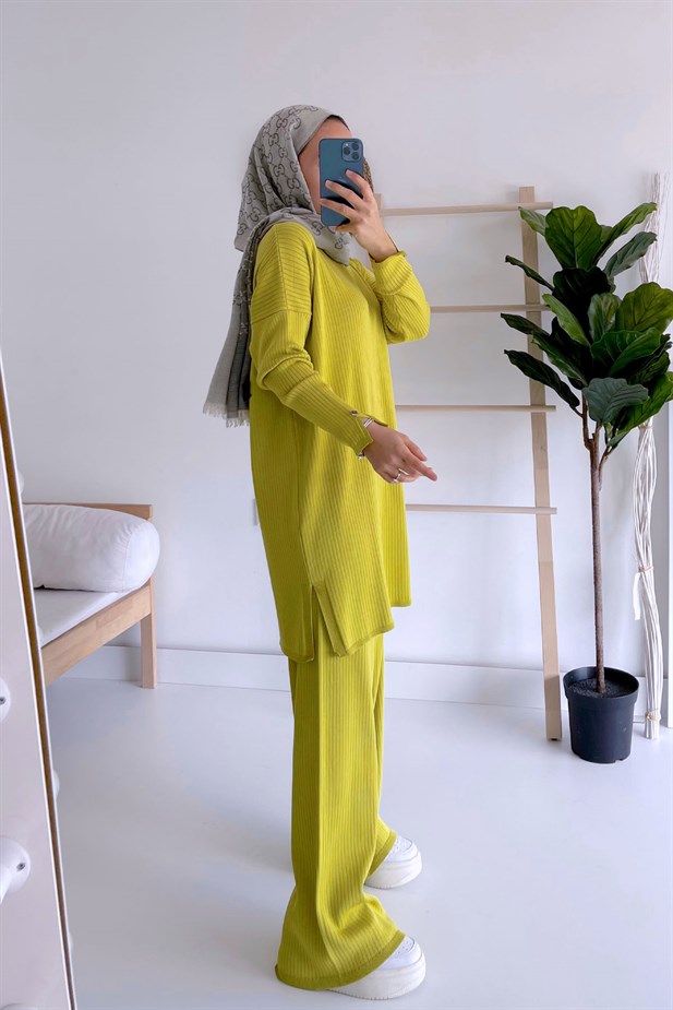 Fitilli Merserize Takım - Yağ Yeşili