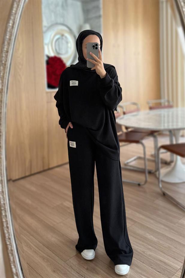 Fitilli Spor Takım - Siyah