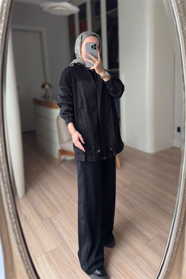 Garnili Üçlü Spor Takım - Siyah