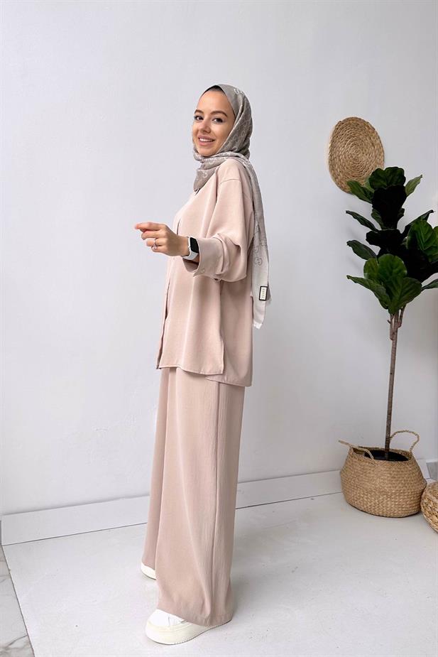 Pearly Takım - Bej