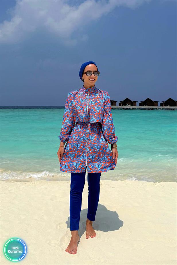 Ivy Tesettür Mayo - Saks Mavi