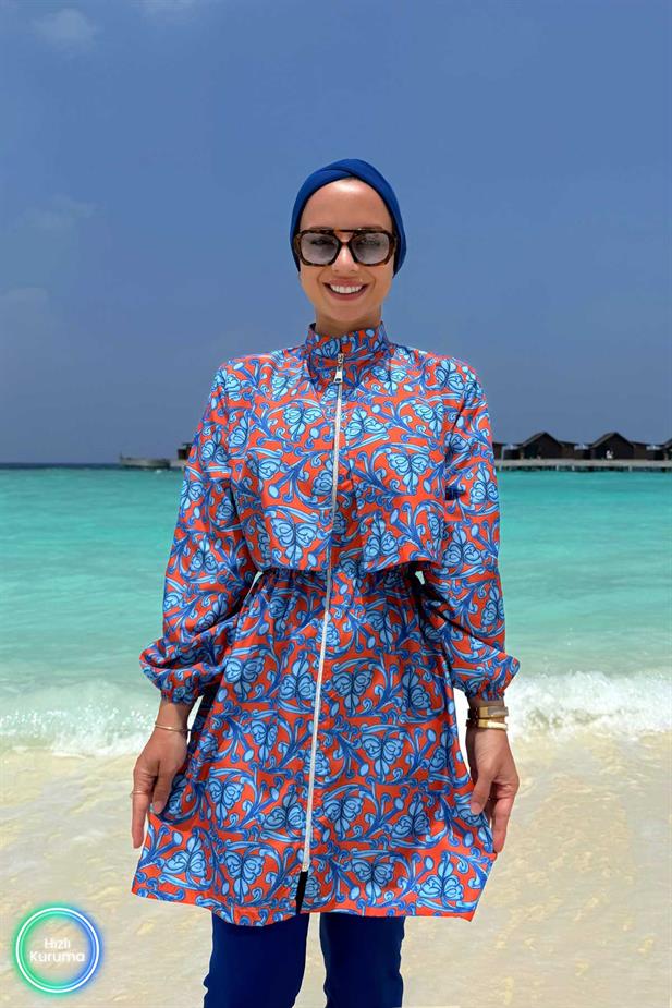 Ivy Tesettür Mayo - Saks Mavi