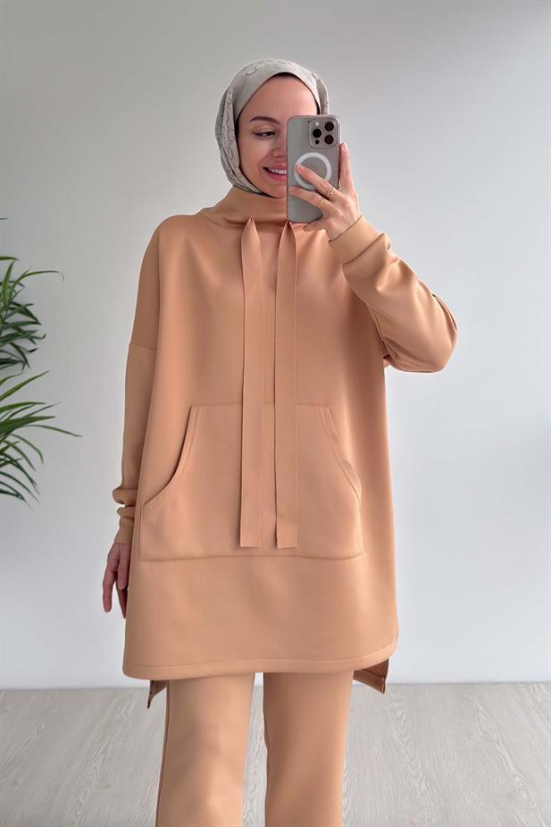 Kanguru Cep Scuba Takım - Camel