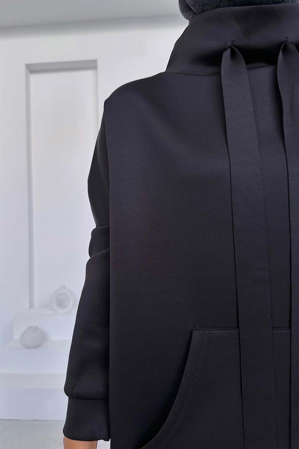 Kanguru Cep Scuba Takım - Siyah