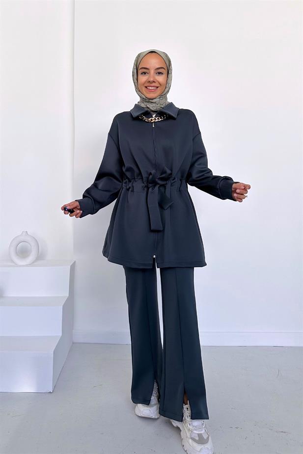 Kolye Detay Scuba Takım - Füme