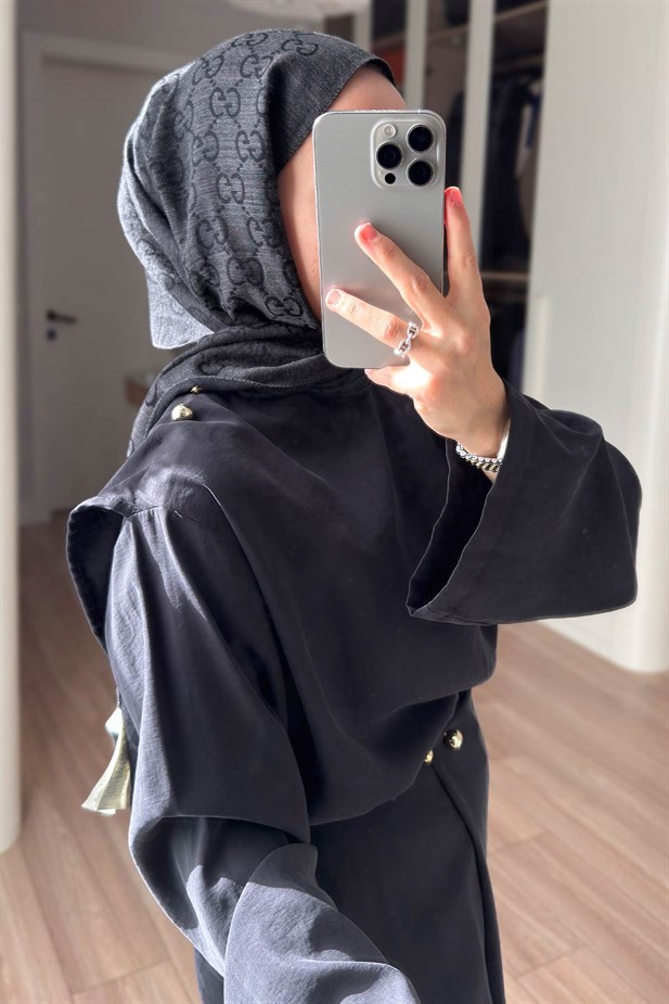 Kruvaze Pantolonlu Salaş Takım - Siyah