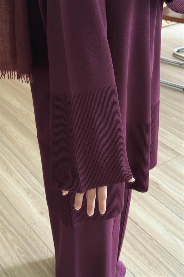Liora Premium Rayon Takım - Bordo