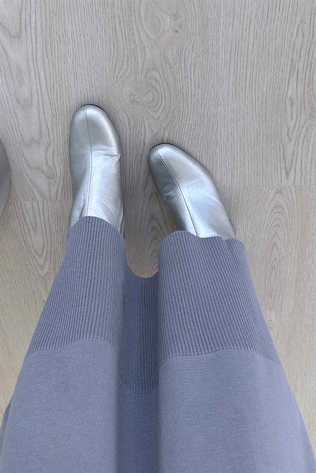 Merserize Elbise - Gri