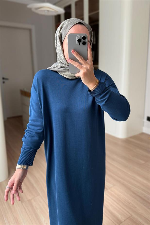 Merserize Elbise - Petrol