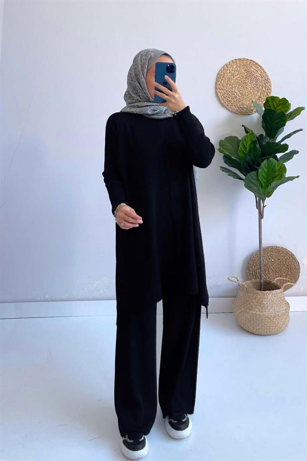 Mira Merserize Takım - Siyah