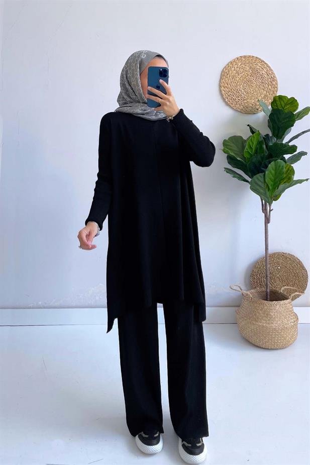 Mira Merserize Takım - Siyah