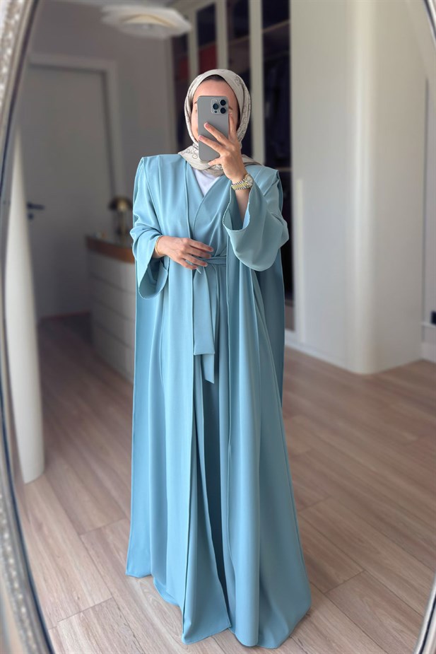 Naia Abaya Takım - Su Yeşili