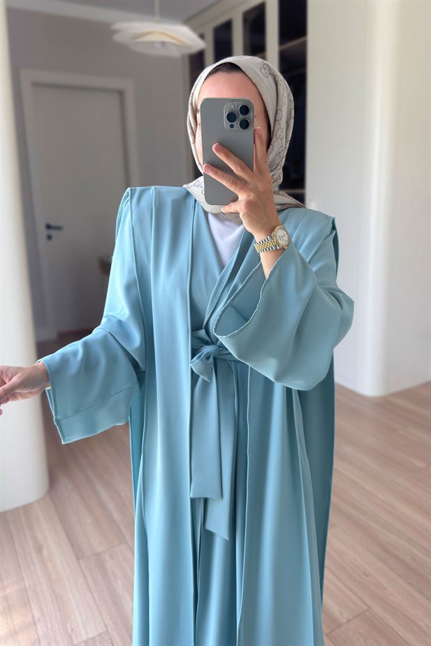Naia Abaya Takım - Su Yeşili
