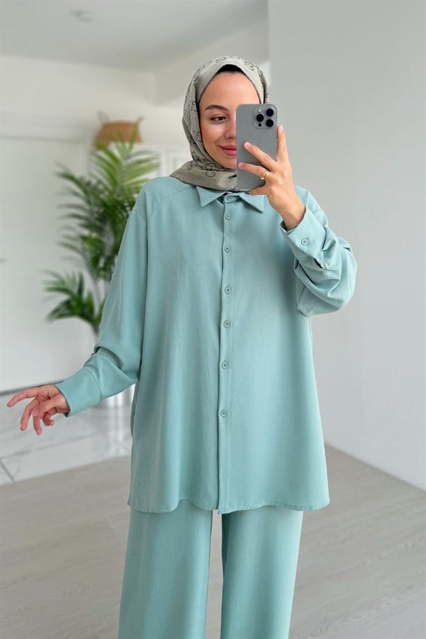 Pearly Takım - Su Yeşili