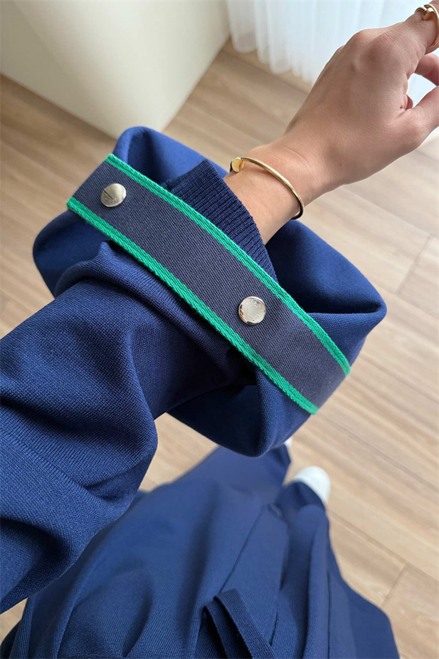 Premium Hırkalı Rayon Takım - Lacivert