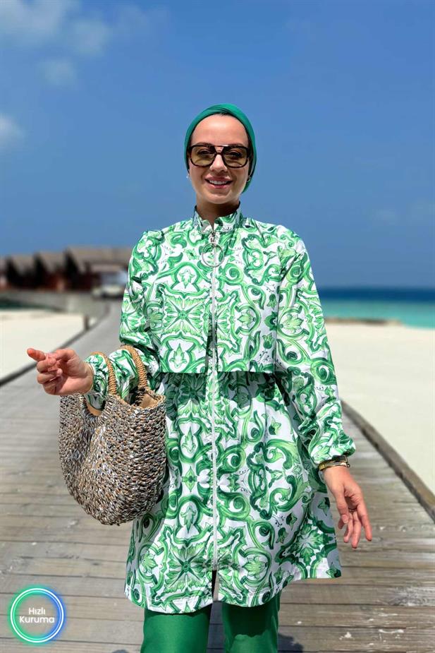 Sea Tesettür Mayo - Yeşil