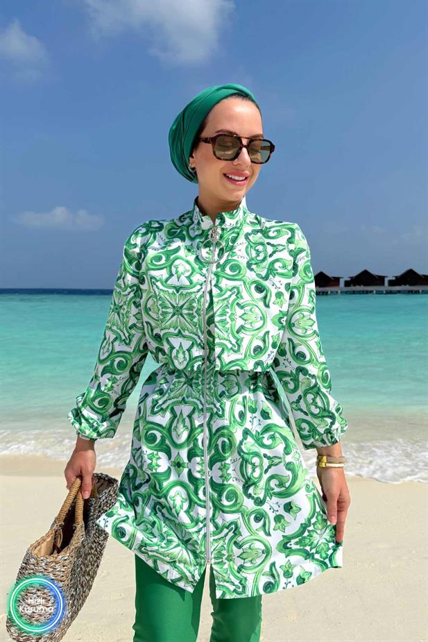 Sea Tesettür Mayo - Yeşil