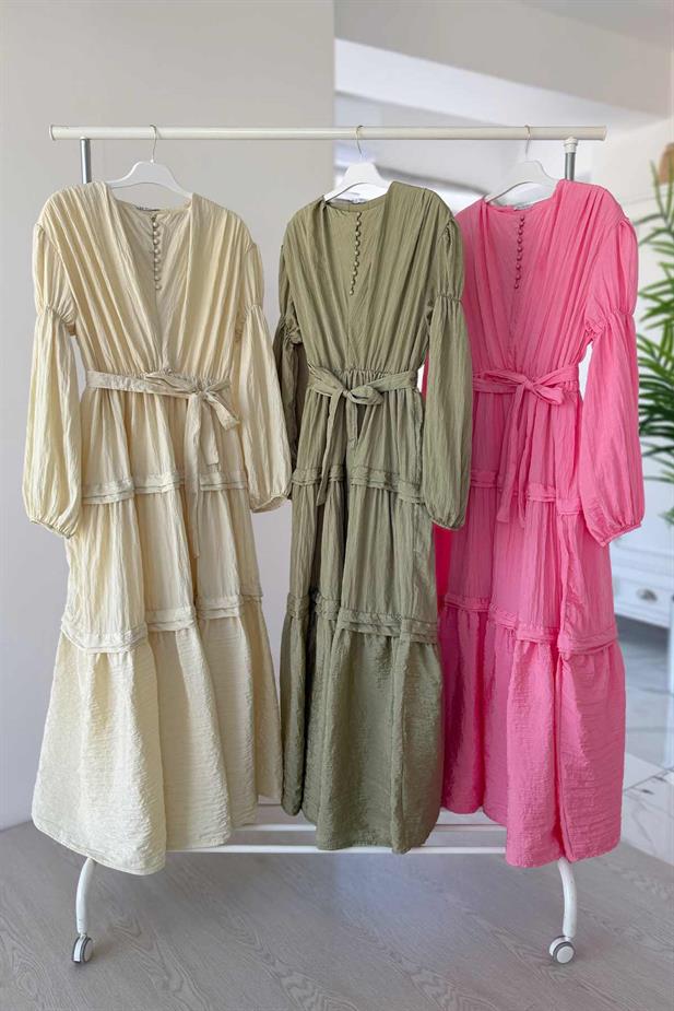 Sicilya Elbise - Pembe