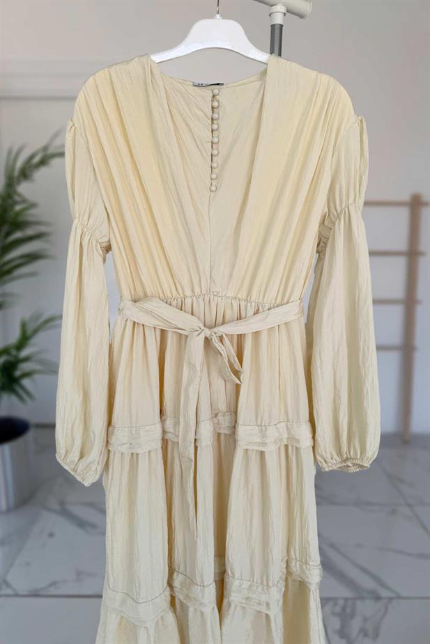 Sicilya Elbise - Sarı