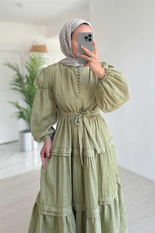 Sicilya Elbise - Yeşil