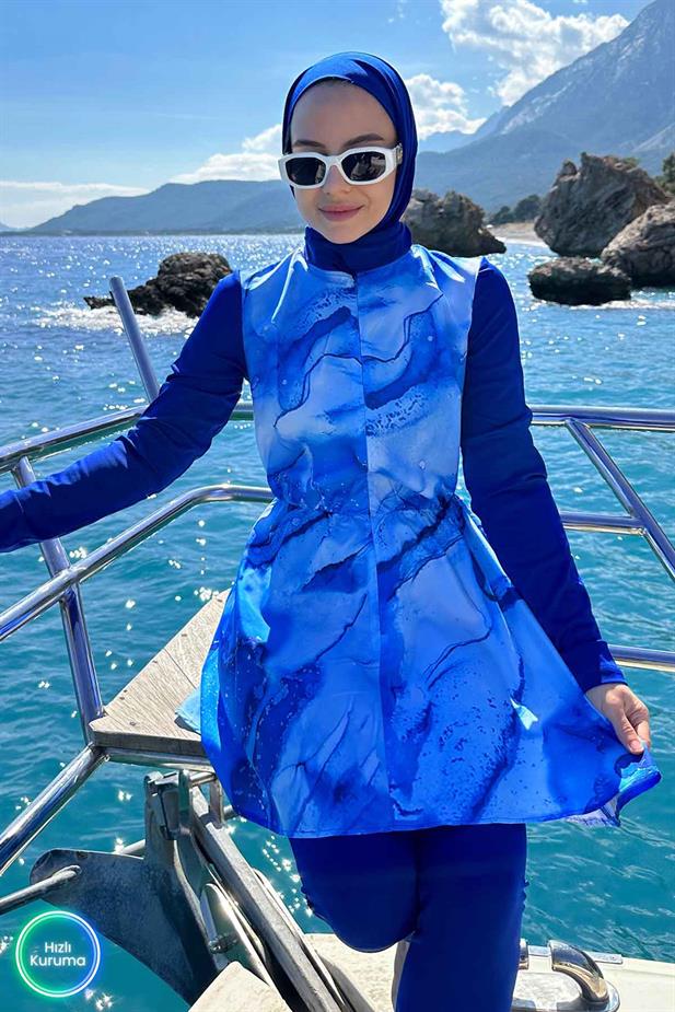 Siena Tesettür Mayo - Mavi