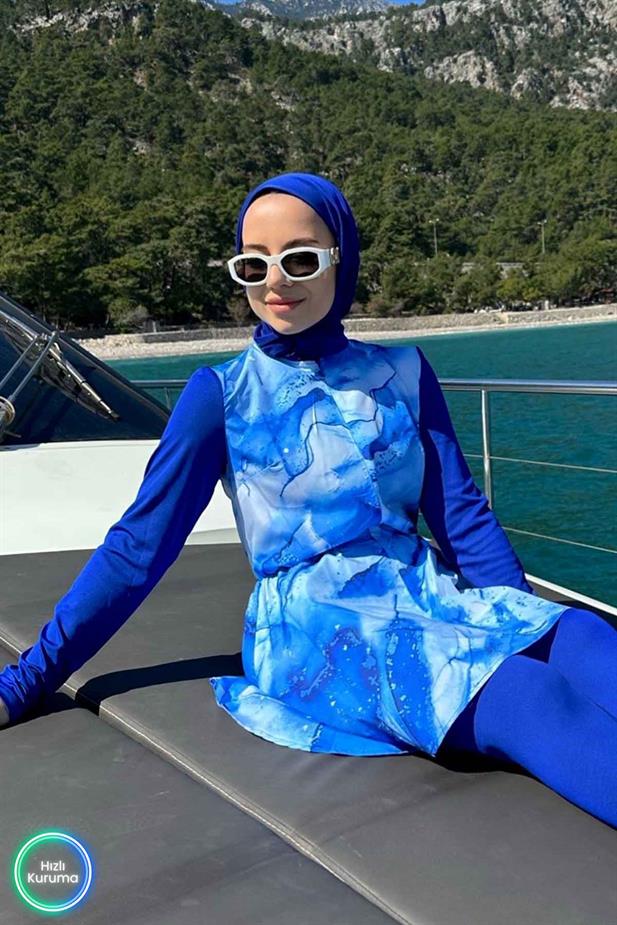 Siena Tesettür Mayo - Mavi