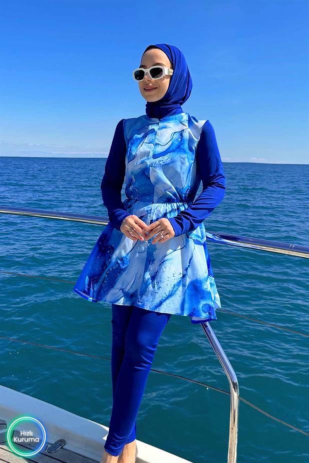 Siena Tesettür Mayo - Mavi