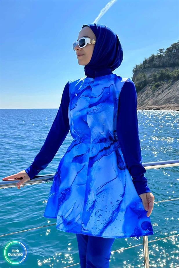 Siena Tesettür Mayo - Mavi