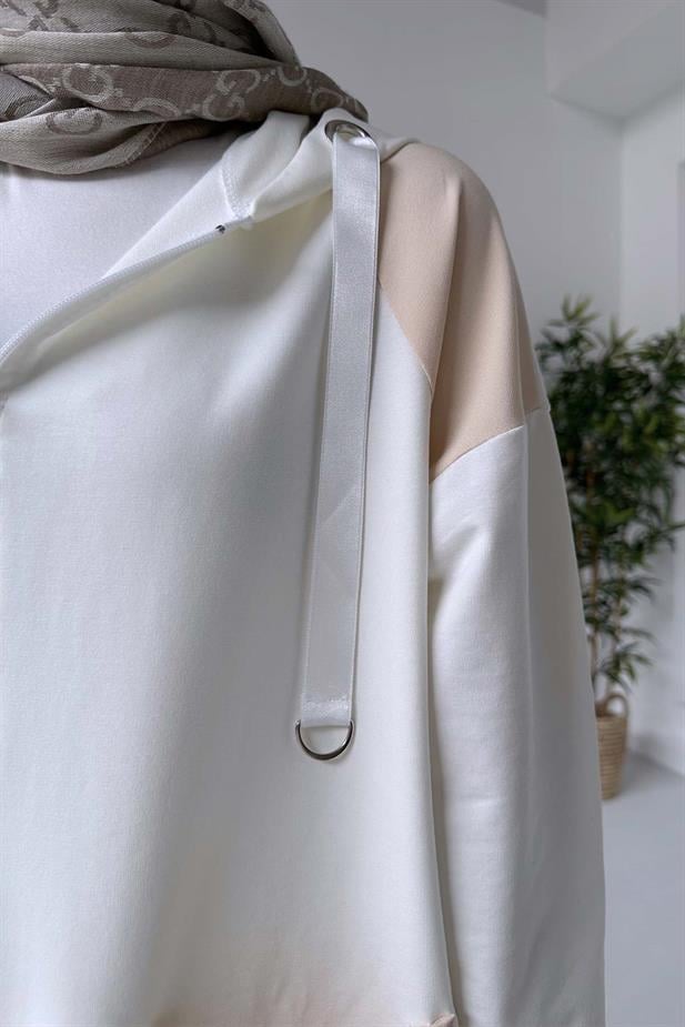 Torba Cepli İki İplik Takım - Beyaz