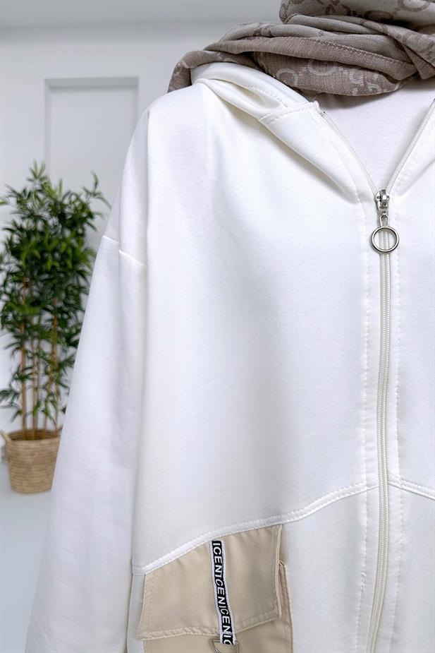 Venice Paça Lastik İki İplik Takım - Beyaz