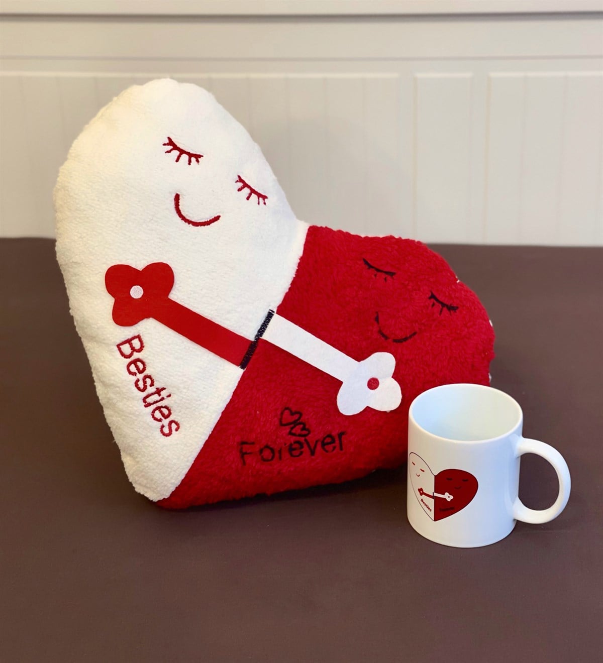  Best Friends Forever Tasarımlı Kupa Ve Yastık SetGiftmodaGmhs100129