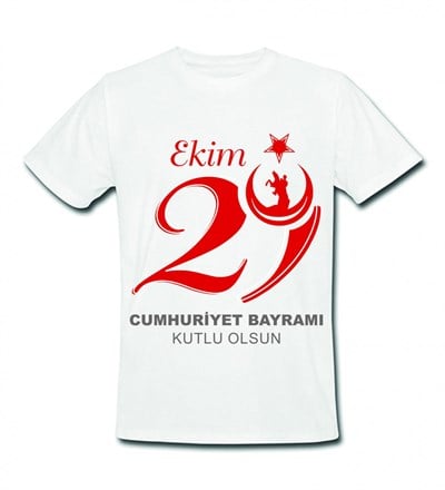 29 Ekim Baskılı Tasarım Tişört (Unisex)