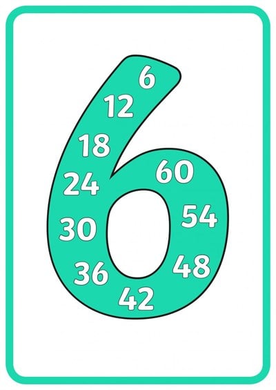 6 şar Ritmik Sayma Afiş