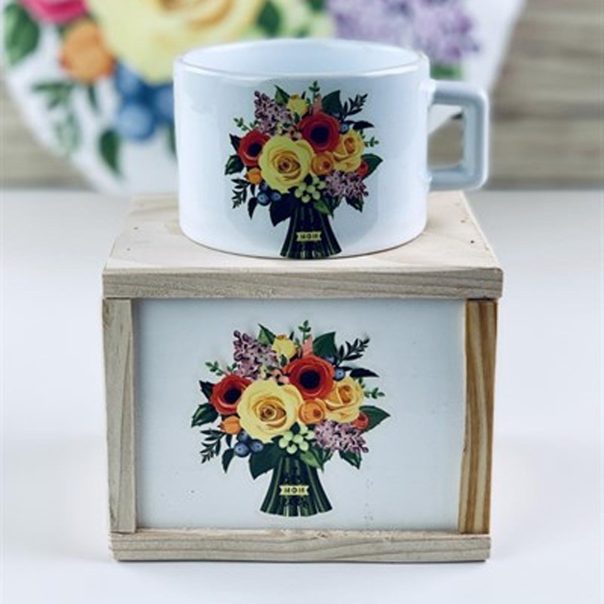 Ahşap Kutunda Best Mom Kupa BardakMarkasızGM10102