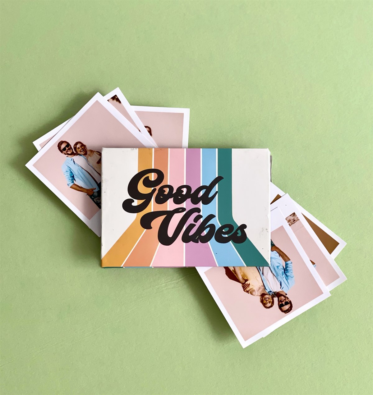 Kişiye Özel Fotoğraflı Good Vibes Tasarımlı Mini AlbümgiftmodaGmab100079