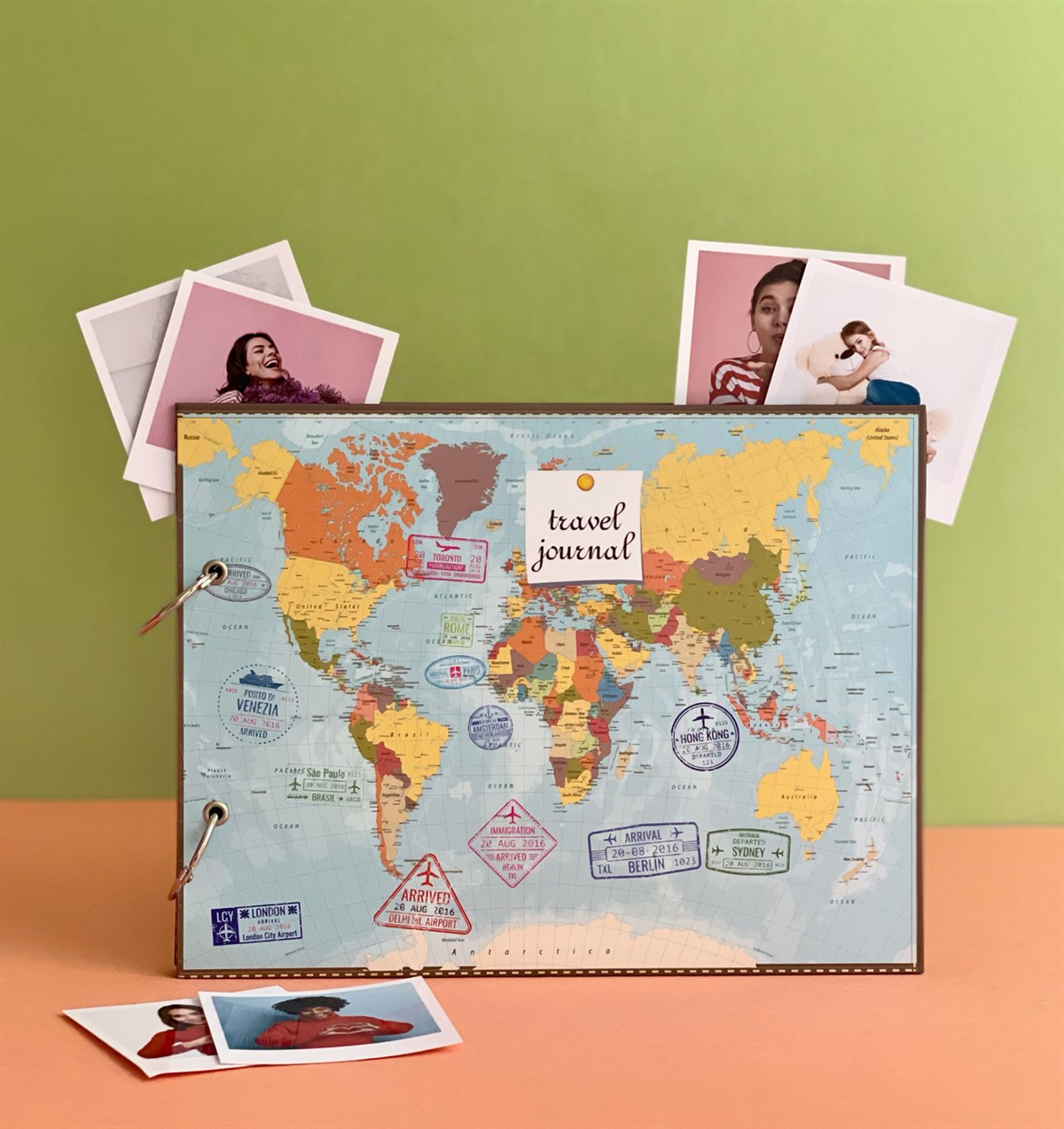 Kişiye Özel 20 Fotoğraflı Travel Journal Tasarımlı Klasör AlbümGiftmodaGmab100068