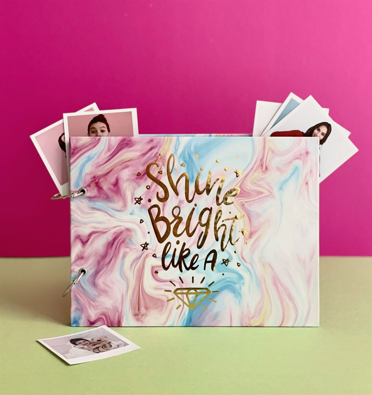 Kişiye Özel 20 Elmas Motto Tasarımlı Klasör AlbümGiftmodaGmab100072