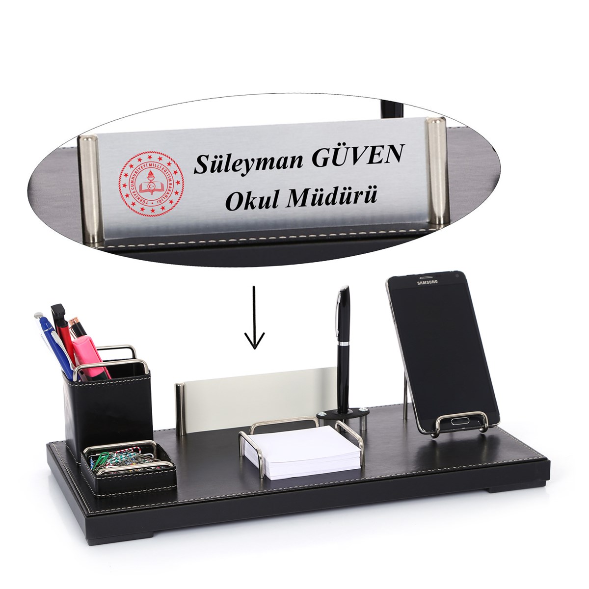 Alpin Hediyelik Vip Ofis Masa Üstü İsimliği SetiGiftmoda Pr-3600