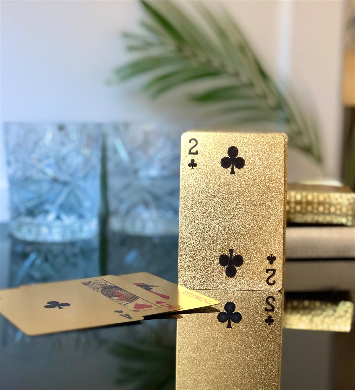 Altın Kaplama İskambil Oyun KartıGiftmodaGM-2502-Gold