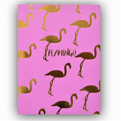Altın Varaklı Defter Trend Serisi Flamingo