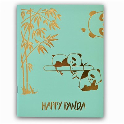 Altın Varaklı Defter Trend Serisi Panda