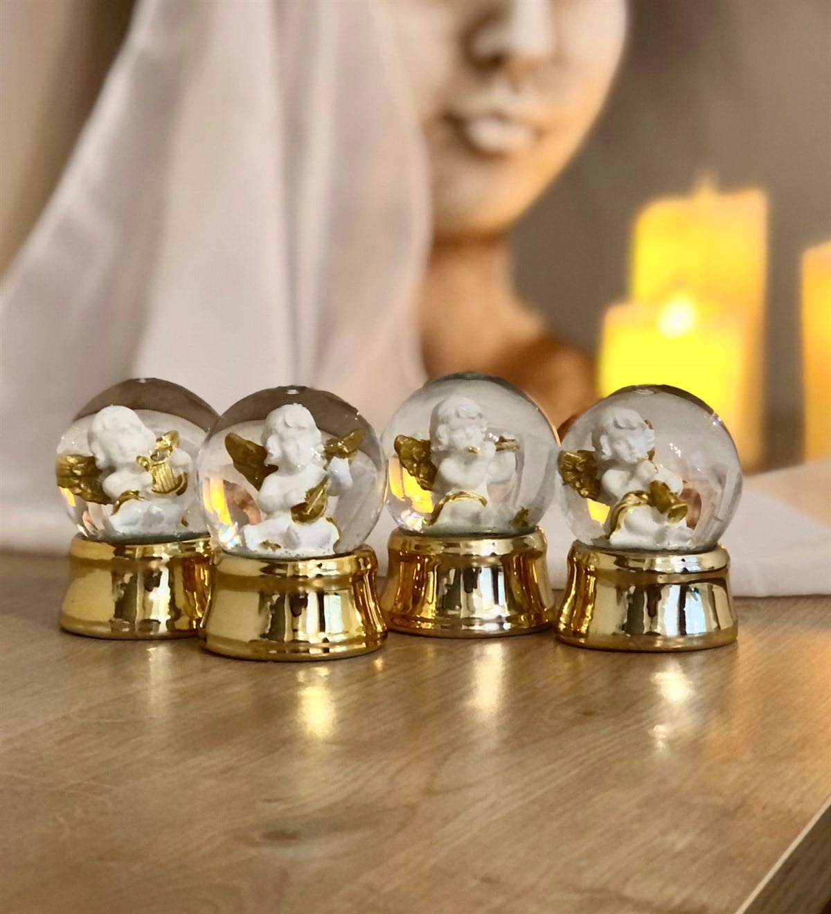 Altınyaldızlı Mini Kar KüresiGiftmodaGM-1505